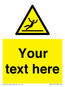 Custom Figure Slipping Sign